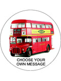 London Red Bus Edible Icing Cake Topper 02