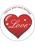 Love Hearts Edible Icing Cake Topper 01