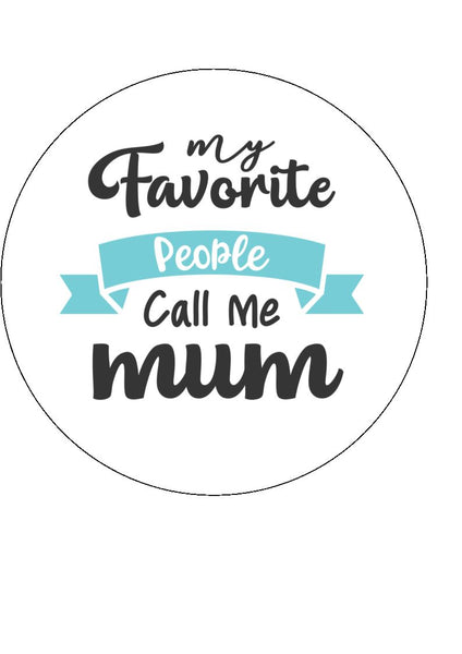 Mother's Day Edible Icing Cake Topper 12