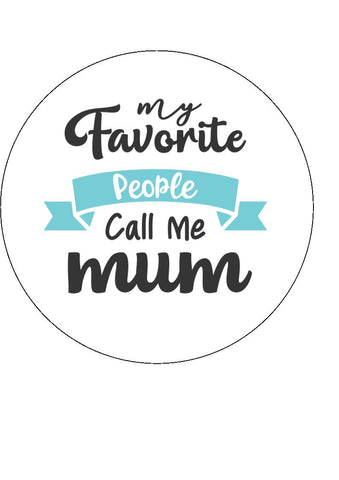 Mother's Day Edible Icing Cake Topper 12