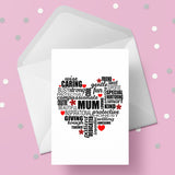 Mum Birthday Card 17 - Mum Love Heart