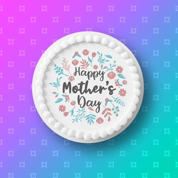 Mother's Day Edible Icing Cake Topper 14