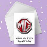 MG Logo Birthday Card