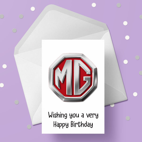 MG Logo Birthday Card