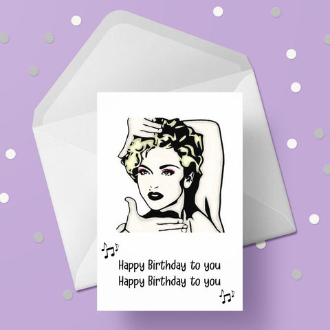 Madonna 03 Birthday Card
