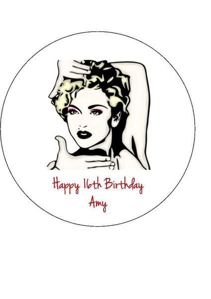 Madonna Edible Icing Cake Topper 03