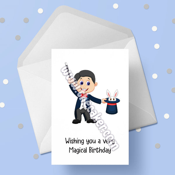 Magic 01 Birthday Card
