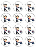 Magic 01 Magician Boy Edible Icing Cake Topper
