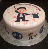 Magic 01 Magician Boy Edible Icing Cake Topper