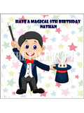 Magic 01 Magician Boy Edible Icing Cake Topper