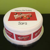 Maltesers Chocolate Edible Icing Cake Topper
