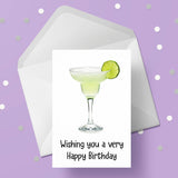 Margarita Cocktail Birthday Card