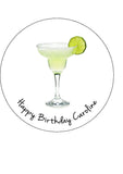 Margarita Cocktail Edible Icing Cake Topper