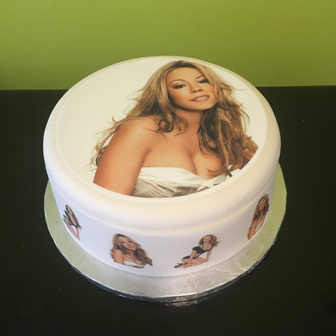 Mariah Carey 01 Edible Icing Cake Topper