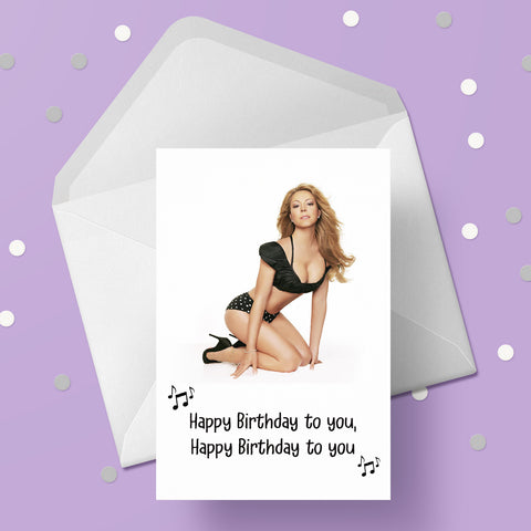 Mariah Carey 02 Birthday Card