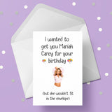 Mariah Carey Funny Birthday Card