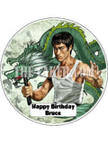Bruce Lee Edible Icing Cake Topper 02