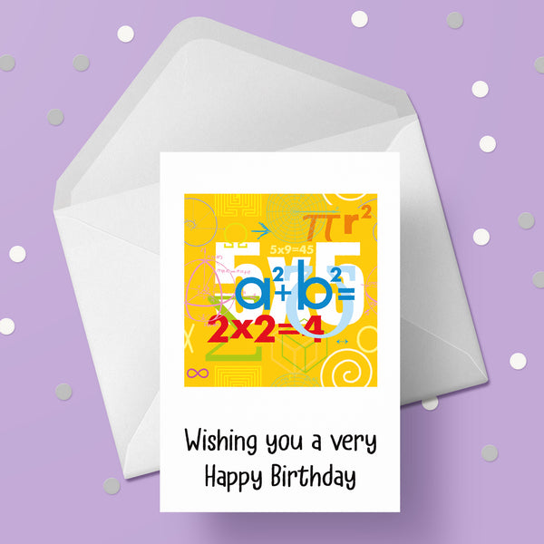 Maths Birthday Card – the caker online