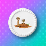 Meerkat Edible Icing Cake Topper 01