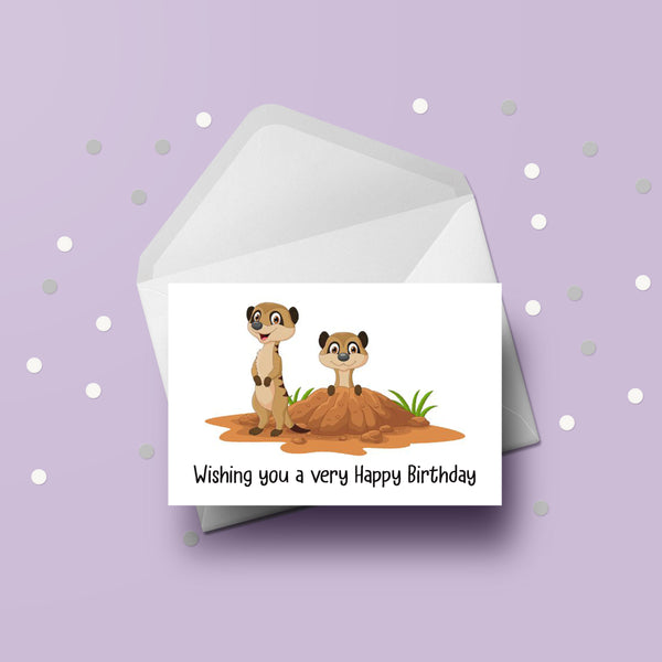 Meerkat Birthday Card 01