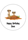 Meerkat Edible Icing Cake Topper 01