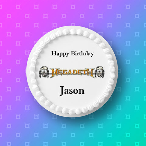 Megadeth 01 Edible Icing Cake Topper