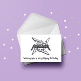 Metallica Birthday Card 02