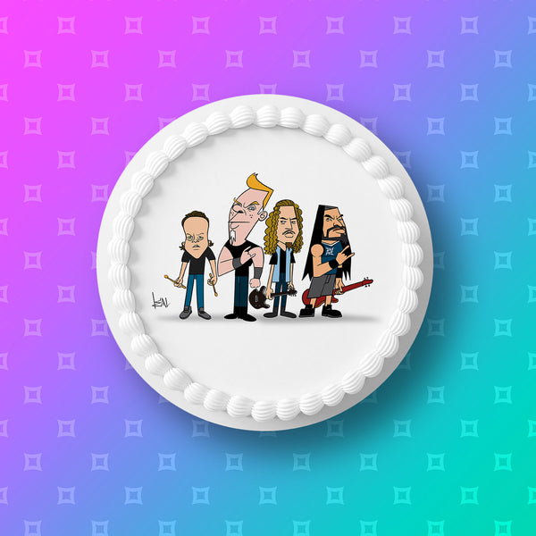 Metallica Edible Icing Cake Topper 03