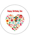 Mexico Mexican Theme Edible Icing Cake Topper