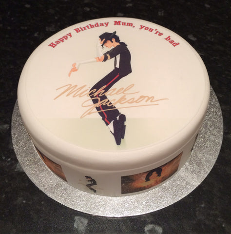 Michael Jackson 01 Edible Icing Cake Topper