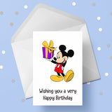 Mickey Mouse Birthday Card 03