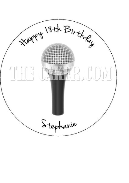 Sing Singing Edible Icing Cake Topper 01