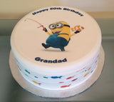 Fishing Edible Icing Cake Topper 05