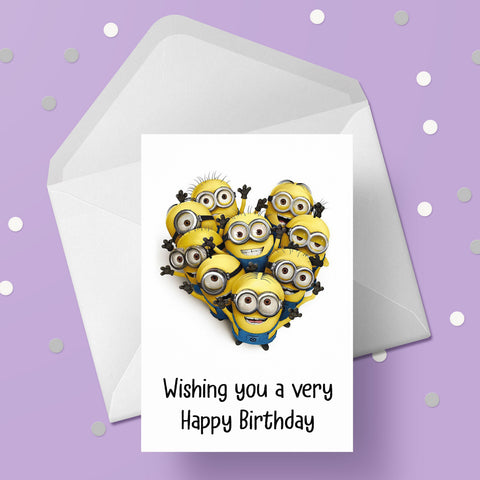Minions 04 Birthday Card
