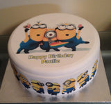 Minions Edible Icing Cake Topper 03 - Despicable Me