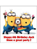 Minions Edible Icing Cake Topper 03 - Despicable Me