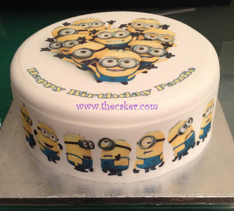 Minions 04 Edible Icing Cake Topper - Despicable Me