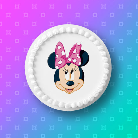 Minnie Mouse Edible Icing Cake Topper 02