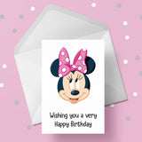 Minnie Mouse Birthday Card 02