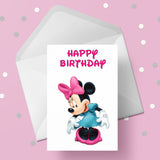 Minnie Mouse Birthday Card 04