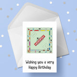 Monopoly Board Birthday Card