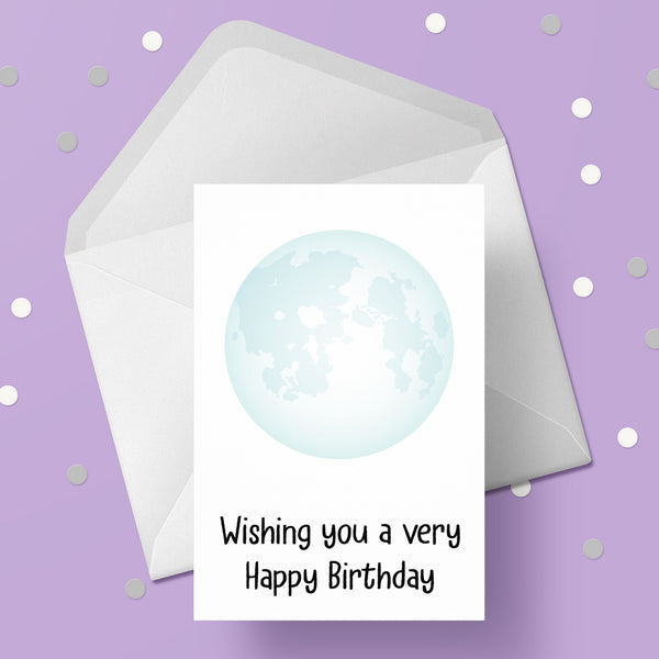 The Moon Birthday Card 01