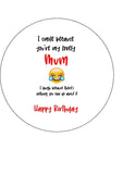 Mum Birthday Edible Icing Cake Topper 10