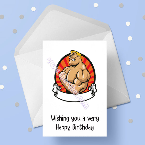 Bodybuilding Birthday Card 01 - Bodybuilder Card