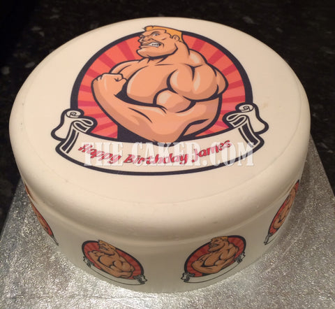 Bodybuilding 01 Edible Icing Cake Topper - Bodybuilder