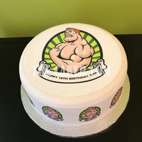 Bodybuilding 02 Edible Icing Cake Topper - Bodybuilder