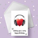 Music Theme Birthday Card 01 - Love Music
