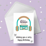 Music Theme Birthday Card 05 - Love Music