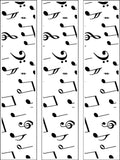 Music Notes Edible Icing Cake Topper 06