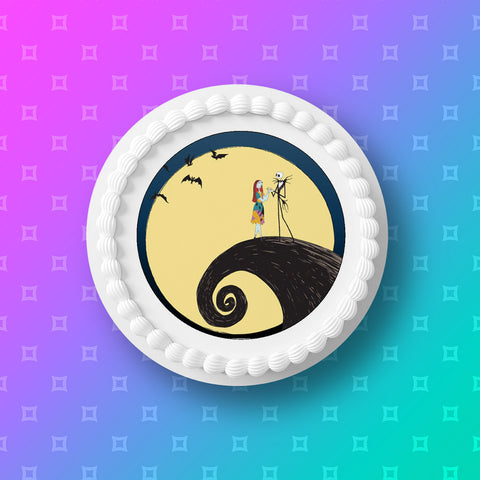 The Nightmare Before Christmas 03 Edible Icing Cake Topper or Ribbon